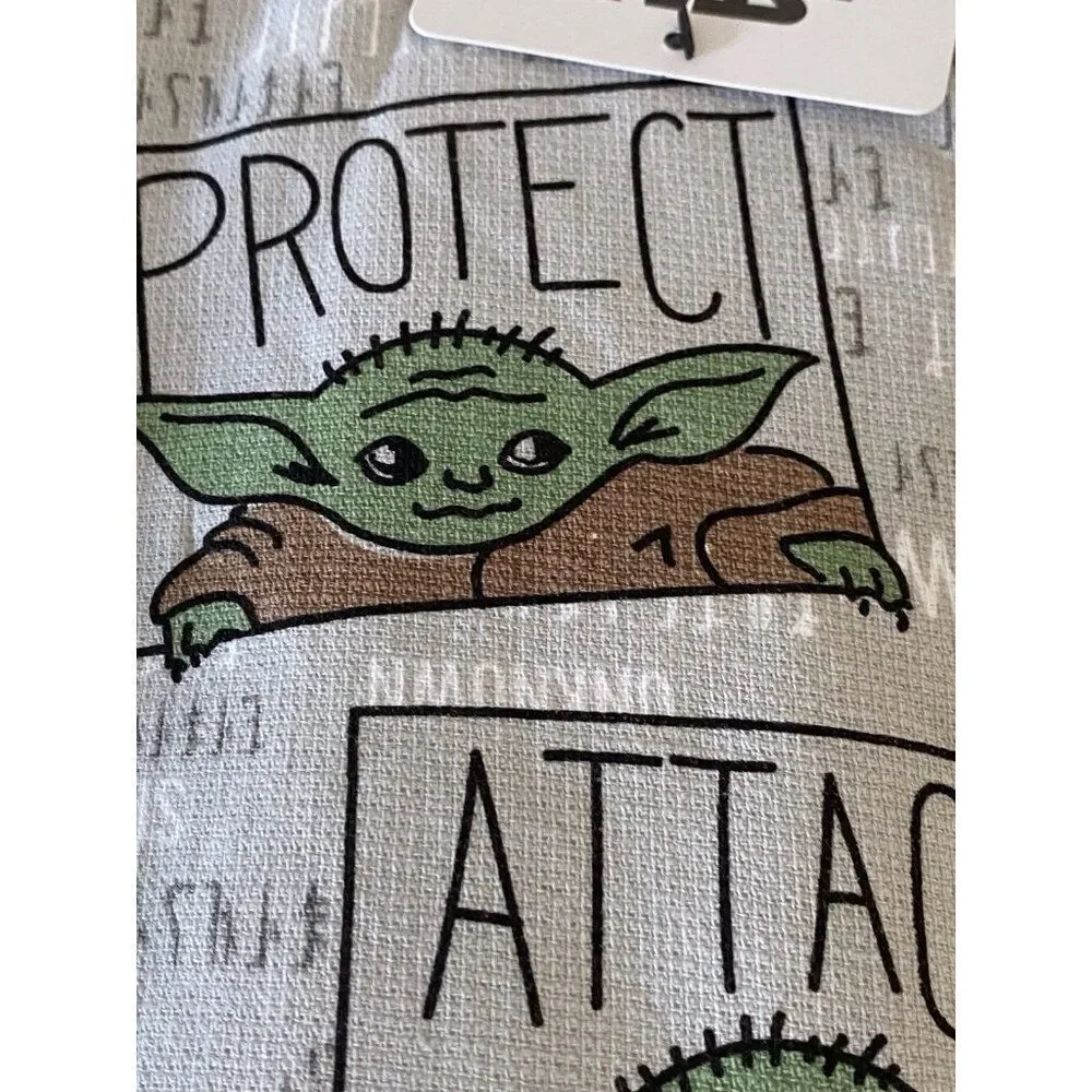 2 Pack Star Wars The Mandalorian Grogu Snack Attack Kitchen Towels Baby Yoda NEW